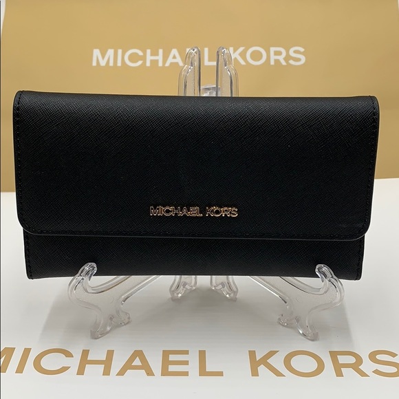 Michael Kors Jet Set Travel Lg Trifold Wallet - Picture 8 of 16